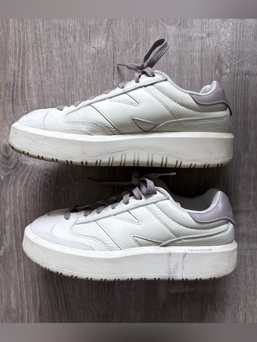 New Balance x Snidel Collection Unisex Leather Platform Sneakers - Picture 3 of 5